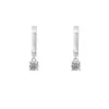 Grace 'Simplicity' Huggie Earrings | Silver CZ RH
