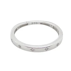 Grace 'Stability' CZ Ring | Silver RH | Size S