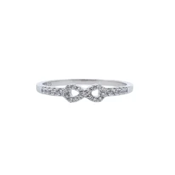 Grace Sterling Silver 'Infinity' CZ Ring