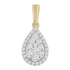 9k Bitone Diamond Necklace