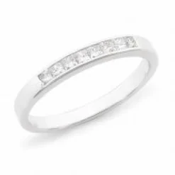 18k Diamond Chanel Set Band