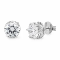 18k Diamond Stud Earrings