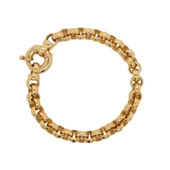 9k Gold Round Belcher Bracelet