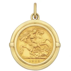 9k NZ Made 1/2 Sovereign Pendant Holder