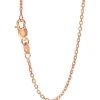 9k Rose Gold Lobster Clasp Cable Chain | 45cm