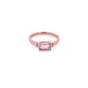 9k Rose Gold Morganite & Diamond Ring