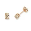 9k Rose Gold Morganite Earrings