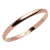 9k Rose Gold Sharp Oval 1/2 Troy Ounce Bangle