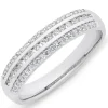 9k White Gold 1/4ct Diamond Band