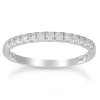 9k White Gold Diamond Ring (P)