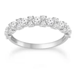 9k White Gold Dusted Dreams Diamond Band