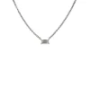 9k White Sapphire Necklace
