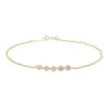 9k Yellow Gold Bezel Set Diamond Bracelet