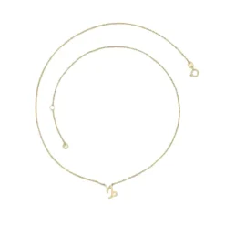 9k Yellow Gold Capricorn Zodiac Necklace