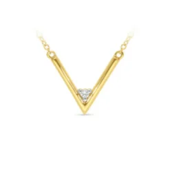 9k Yellow Gold Diamond Pendant