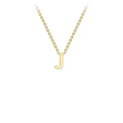 9k Yellow Gold Initial 'J' Necklace