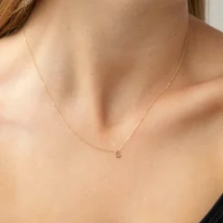 9k Yellow Gold Initial 'S' Necklace