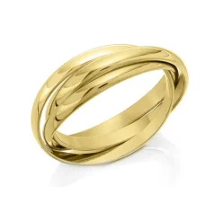 9k Yellow Gold Interlocking Bands