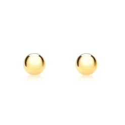 9k Yellow Gold 3mm Ball Stud Earrings