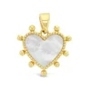 9k Yellow Gold Mother of Pearl Heart Necklace