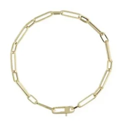9k Yellow Gold Paper Link Bracelet