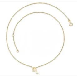 9k Yellow Gold Scorpio Zodiac Necklace