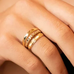 9k Yellow Solid Gold Plain Band Ring (N)