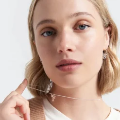 Karen Walker | Mini Girl with Bow | 45cm Silver and Yellow Gold | Necklace