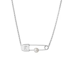 Karen Walker | Runaway Safety Pin | Silver | FWP | 45cm Neclace