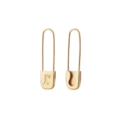 Karen Walker | Runaway Safety Pin | Yellow Gold Plated | Earrings