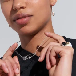 Karen Walker | Runaway Safety Pin | Silver | FWP | 45cm Neclace