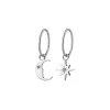 Karen Walker Crescent Moon & Star Sleepers | Sterling Silver