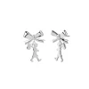 Karen Walker Girl with the Bow Stud Earrings | Sterling Silver