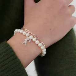 Karen Walker Girl with the Pearls Chain Bracelet | Sterling Silver