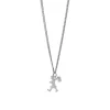 Karen Walker Mini Runaway Girl Necklace | Silver