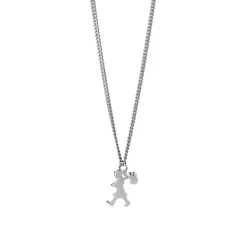 Karen Walker Mini Runaway Girl Necklace | Silver