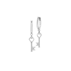 Karen Walker Monogram Key Earrings | Sterling Silver