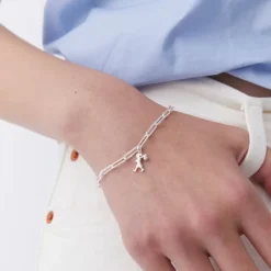 Karen Walker Runaway Girl Silver Charm Bracelet