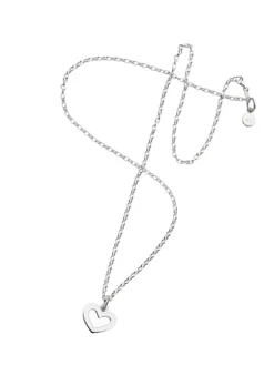 Karen Walker Silver Open Heart Necklace