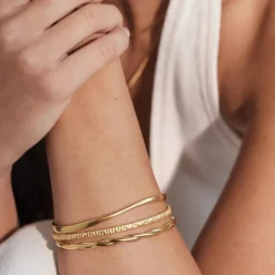 Kirstin Ash | Echo | Gold Plated | Bangle