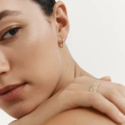 Kirstin Ash | Elysium | 9k Yellow Gold | Fine Hoops | Earrings