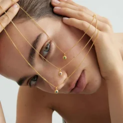 Kirstin Ash | Ruby | Birth Stone | July | Gold Plated | Necklace