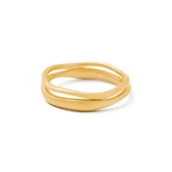 Kirstin Ash | Shift Stacking | Gold Plated | Ring | Size N