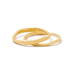 Kirstin Ash | Shift Stacking | Gold Plated | Ring | Size N