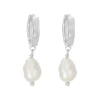 Kirstin Ash | Solstice | Silver | Fresh Water Pearl | Hoop | Earrings