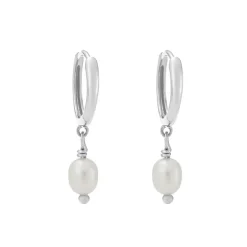 Kirstin Ash Classic Pearl Hoop Earrings