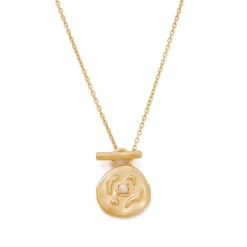 Kirstin Ash Gold Vacanza Coin FW Pearl Necklace