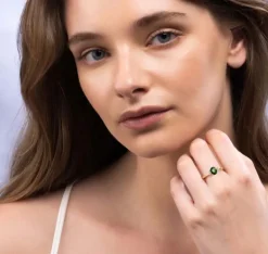 Le Verte 18k Parti Green Sapphire Ring