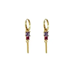Lindi Kingi | Berry Bar | Gold Plated | Sleeper Earrings