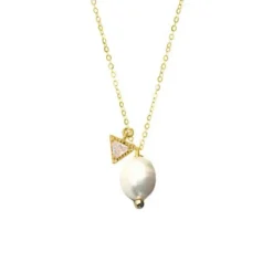 Lindi Kingi | Peal + Prism | Fresh Water Pearl | Gold Plated | Necklace